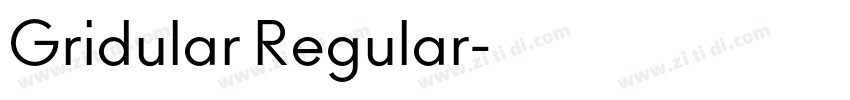 Gridular Regular字体转换